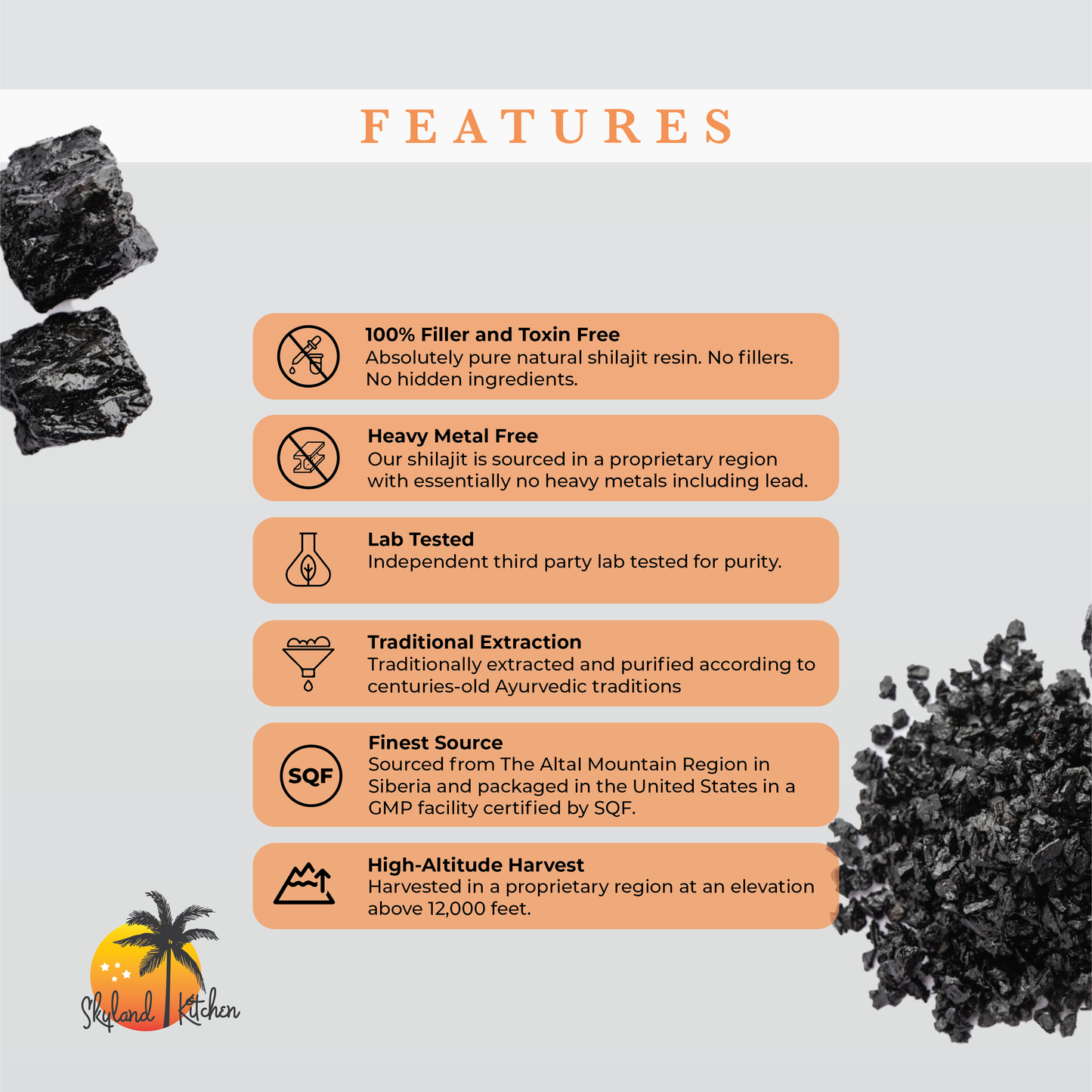 Organic Shilajit 60g Live Pitch Resin