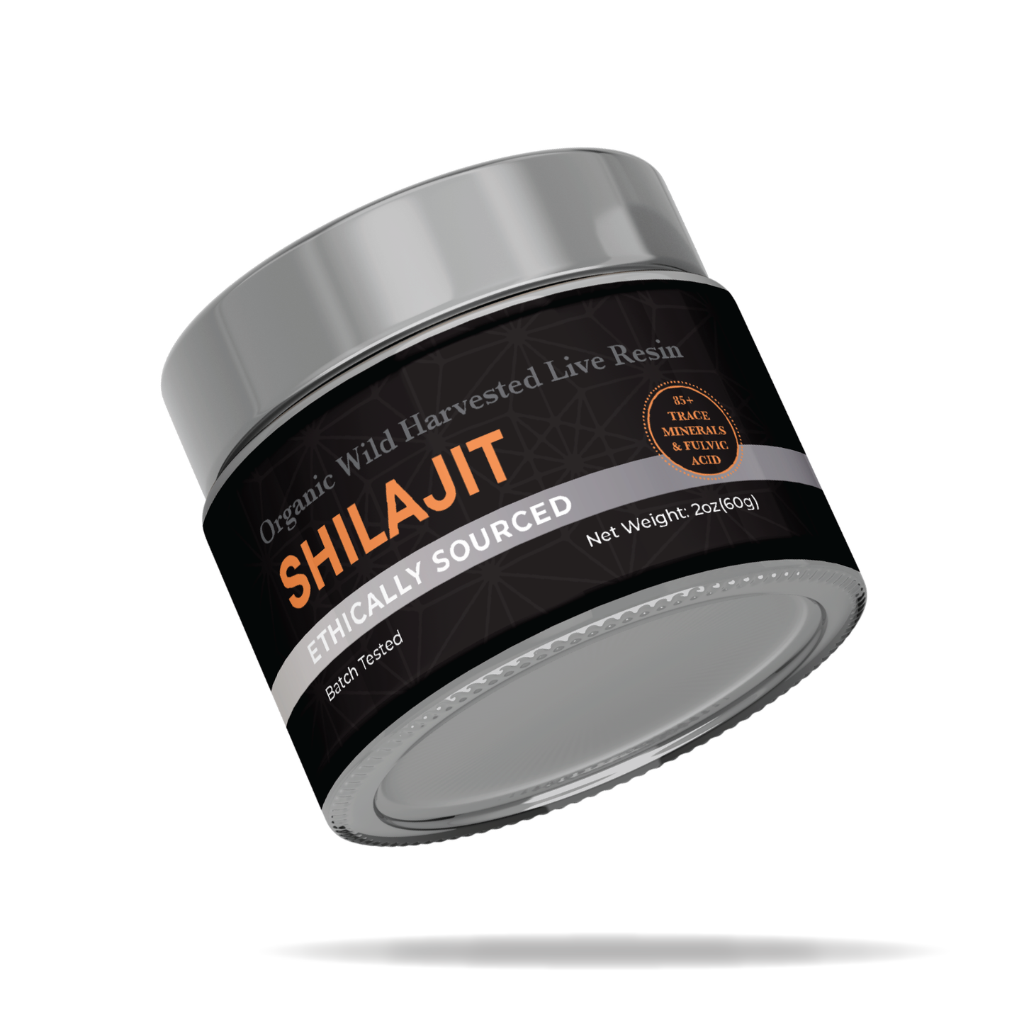 Organic Shilajit 60g Live Pitch Resin