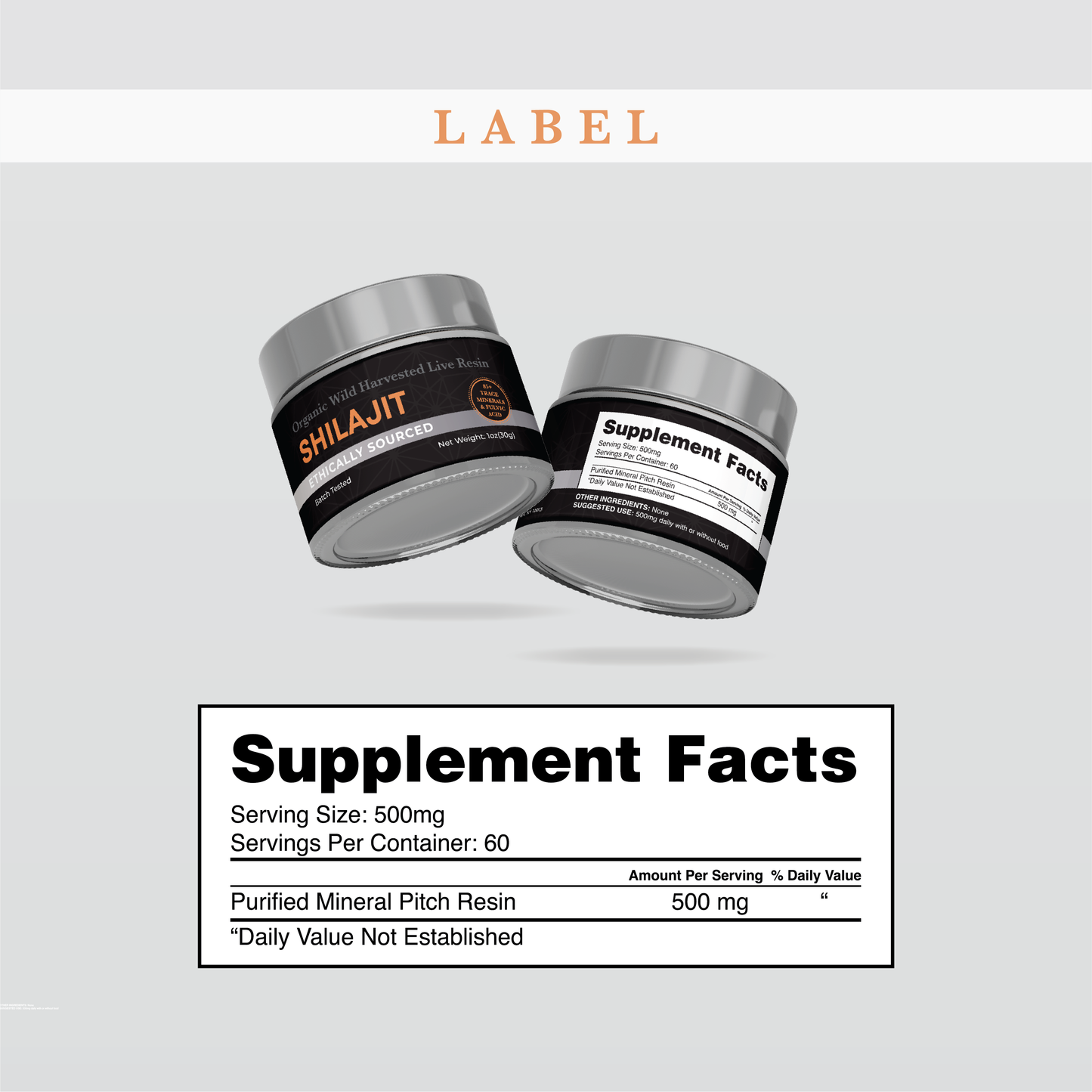 Organic Shilajit 30g Live Pitch Resin